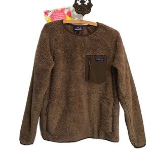 Patagonia Woman’s Brown Classic Retro Slip on Sweatshirt Sz M